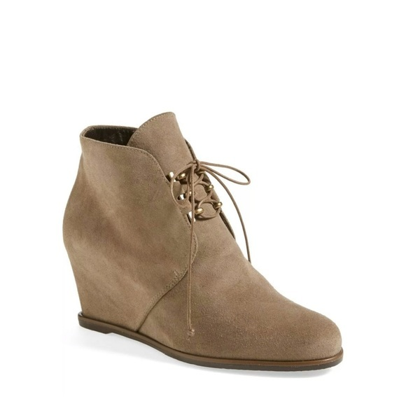 Stuart Weitzman Kalahari‎ Suede Wedge Ankle Bootie - Picture 1 of 11